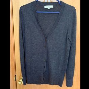 Grey button cardigan